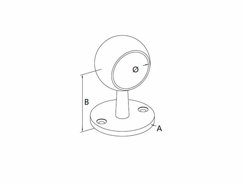 Handrail End Support Structure