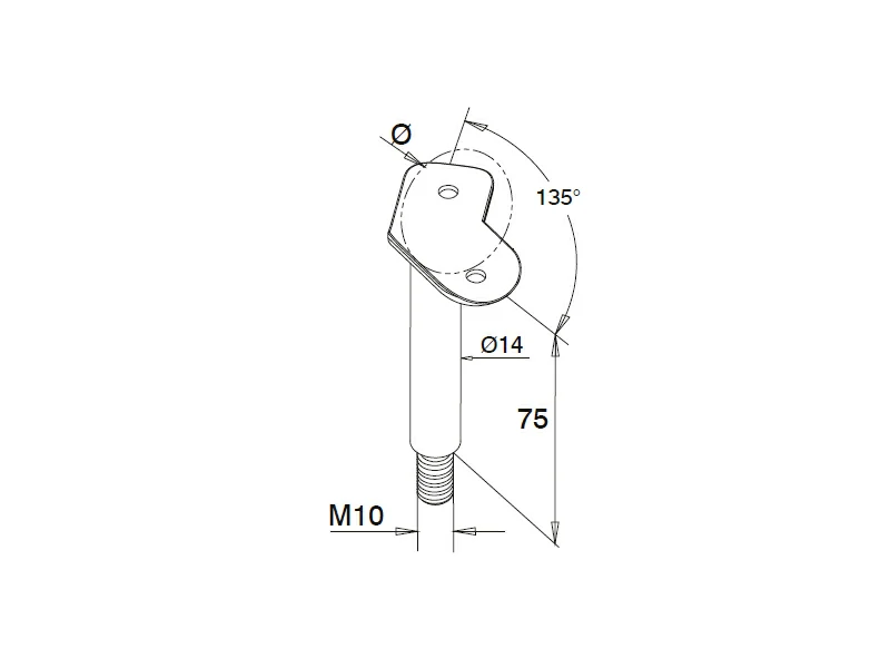 Handrail Saddle Stem Structure