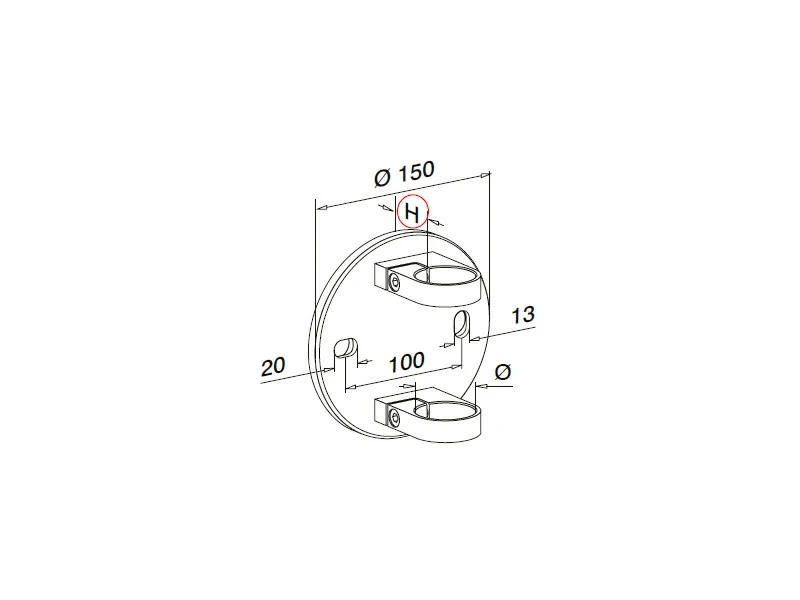 Round Fascia Mount Bracket Structure