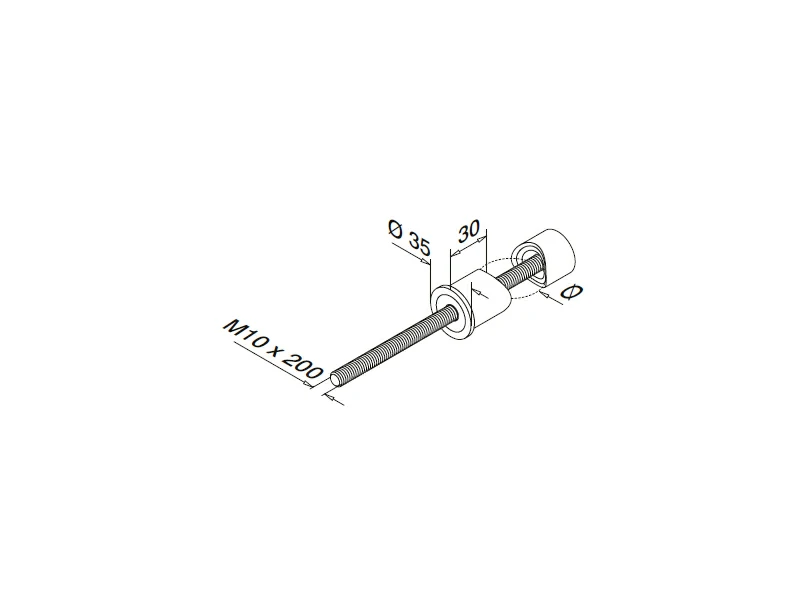 Tube to Wall Baluster Connector Structure