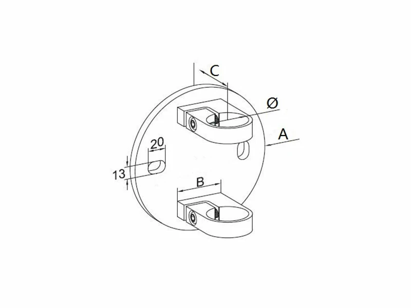 Side Fix Baluster Bracket Structure