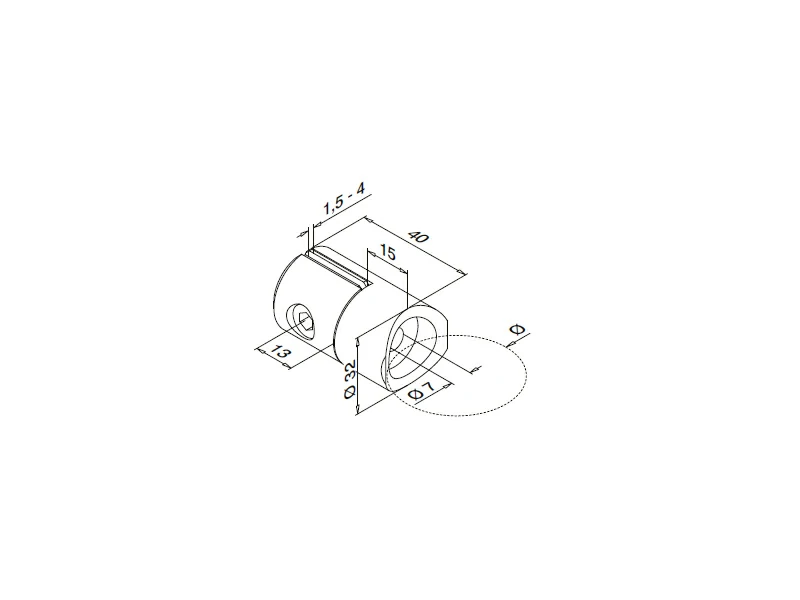 Glass Panel Clips Structure